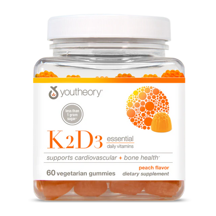 K2D3 60 Veg Gummies (Peach - Low Sugar)-Vitamins-AlchePharma