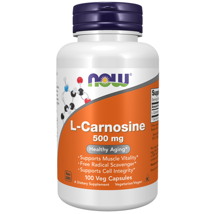 L-Carnosine 500 mg Veg Capsules-Amino Acids-AlchePharma