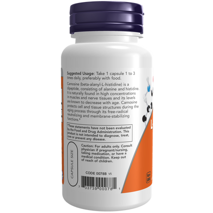 L-Carnosine 500 mg Veg Capsules-Amino Acids-AlchePharma