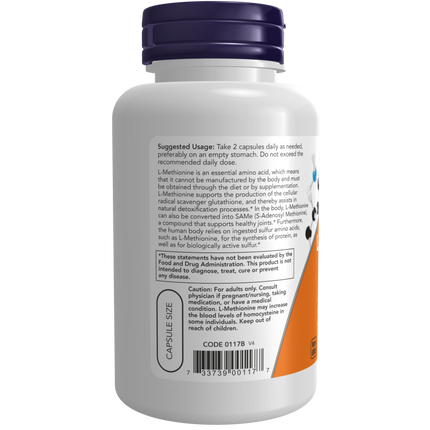 L-Methionine 500 mg Veg Capsules-Amino Acids-AlchePharma