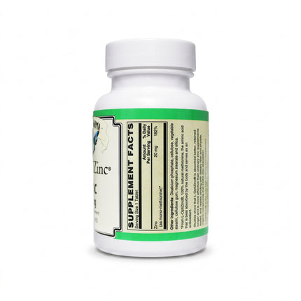 L-OptiZinc® 20mg Zinc as Mono-Methionine, not affected by dietary fiber and does not have a negative effect on copper absorption/status.-Mineral-AlchePharma
