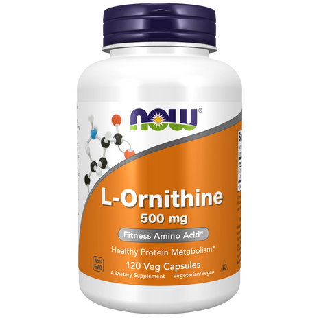L-Ornithine 500 mg Veg Capsules-Amino Acids-AlchePharma