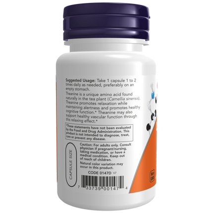 L-Theanine, Double Strength 200 mg Veg Capsules-Amino Acids-AlchePharma