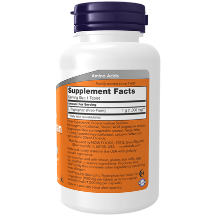 L-Tryptophan, Double Strength 1000 mg Tablets-Amino Acids-AlchePharma