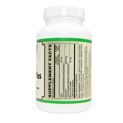 LUTEIN PLUS 20 MG ( crystalline free lutein ) w/ Zeaxanthin and Bilberry - Lutemax®-Vision-AlchePharma