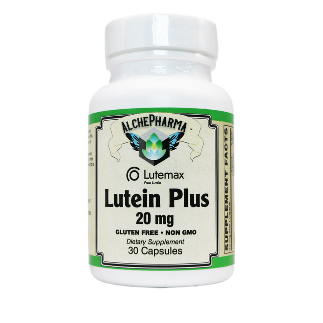 LUTEIN PLUS 20 MG ( crystalline free lutein ) w/ Zeaxanthin and Bilberry - Lutemax®-Vision-AlchePharma