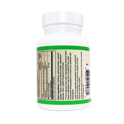 LUTEIN PLUS 20 MG ( crystalline free lutein ) w/ Zeaxanthin and Bilberry - Lutemax®-Vision-AlchePharma