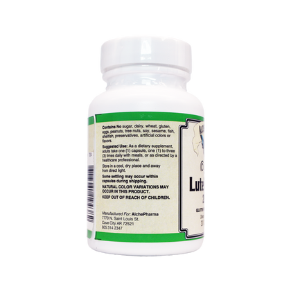 LUTEIN PLUS 20 MG ( crystalline free lutein ) w/ Zeaxanthin and Bilberry - Lutemax®-Vision-AlchePharma