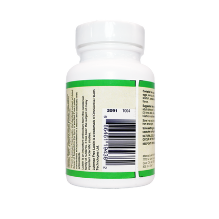 LUTEIN PLUS 20 MG ( crystalline free lutein ) w/ Zeaxanthin and Bilberry - Lutemax®-Vision-AlchePharma