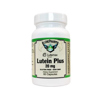 LUTEIN PLUS 20 MG ( crystalline free lutein ) w/ Zeaxanthin and Bilberry - Lutemax®-Vision-AlchePharma