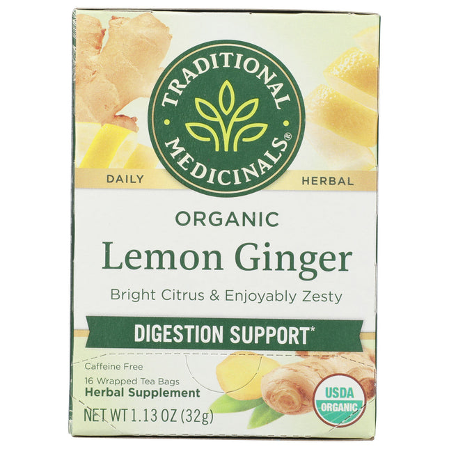 Lemon Ginger Tea, Organic-Herbal Teas-AlchePharma