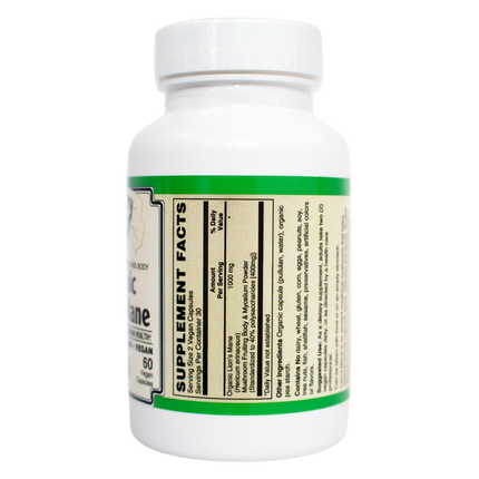 Lion's Mane Mushroom ( Organic ) 55% Polysaccharides Vegan Capsules-Medicinal Mushrooms-AlchePharma