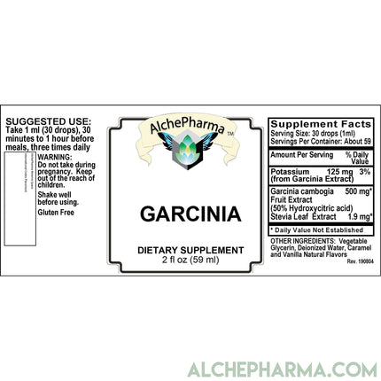 Liquid Garcinia Cambogia Fruit Extract standardized to 50% HCA-Herbs-AlchePharma