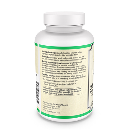 Liver Support & Detox with NAC and Milk Thistle (VEGAN)-Liver Support-AlchePharma