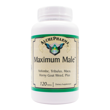 MAXIMUM MALE™ -Vital Energy Support for Men with ( Pausinystalia yohimba, standardized to 4% yohimbine ) Tablets-Male Libido-AlchePharma