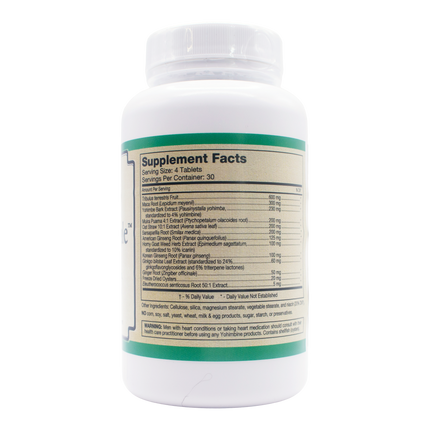 MAXIMUM MALE™ -Vital Energy Support for Men with ( Pausinystalia yohimba, standardized to 4% yohimbine ) Tablets-Male Libido-AlchePharma