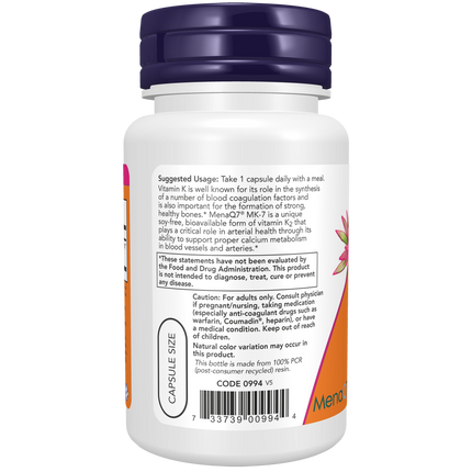 MK-7 Vitamin K-2, Extra Strength 300 mcg Veg Capsules-Vitamins-AlchePharma