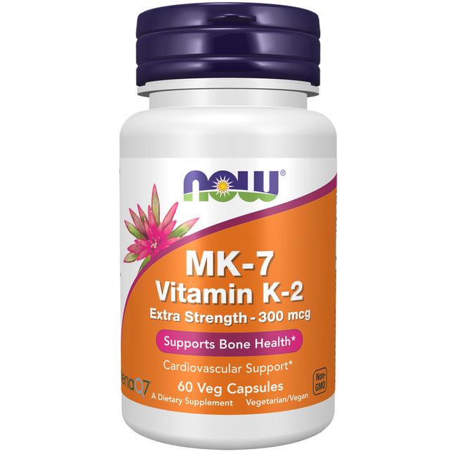 MK-7 Vitamin K-2, Extra Strength 300 mcg Veg Capsules-Vitamins-AlchePharma