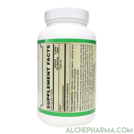 MSM 1000 mg Tablets ( OptiMSM® U.S.A.-made methylsulfonylmethane )-MSM-AlchePharma