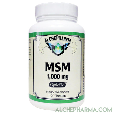MSM 1000 mg Tablets ( OptiMSM® U.S.A.-made methylsulfonylmethane )-MSM-AlchePharma