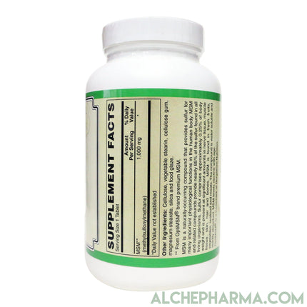 MSM 1000 mg Tablets ( OptiMSM® U.S.A.-made methylsulfonylmethane )-MSM-AlchePharma