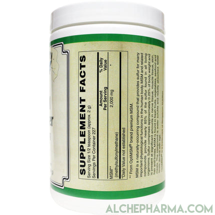 MSM Powder 2,000mg ( OptiMSM® is a proprietary form of U.S.A.-made methylsulfonylmethane )-MSM-AlchePharma-AlchePharma