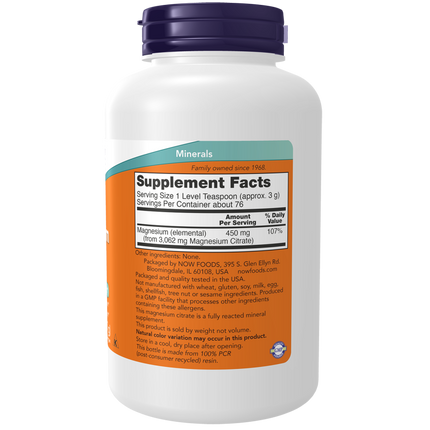 Magnesium Citrate Pure Powder-Minerals-AlchePharma