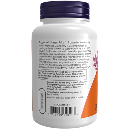 Mannose Cranberry Veg Capsules-Women's Specialty Formulas-AlchePharma