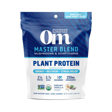 Master Blend Plant Protein + Mushrooms & Adaptogens - 16 Servings (Organic)-Protein Powders-AlchePharma