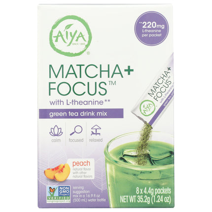 Matcha+ Focus - with L-theanine (Peach Flavor)-tea-AlchePharma