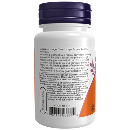 Melatonin 5 mg Veg Capsules-Melatonin-AlchePharma