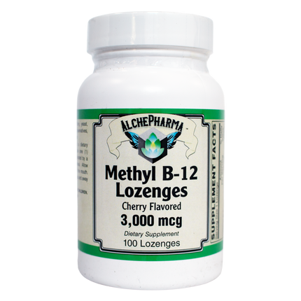 Methyl B-12, 3,000mcg Lozenges-AlchePharma