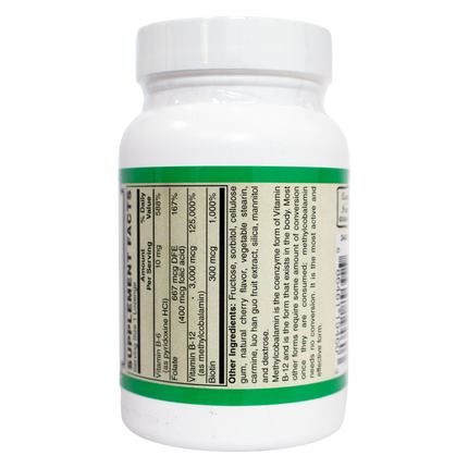 Methyl B-12, 3,000mcg Lozenges-AlchePharma