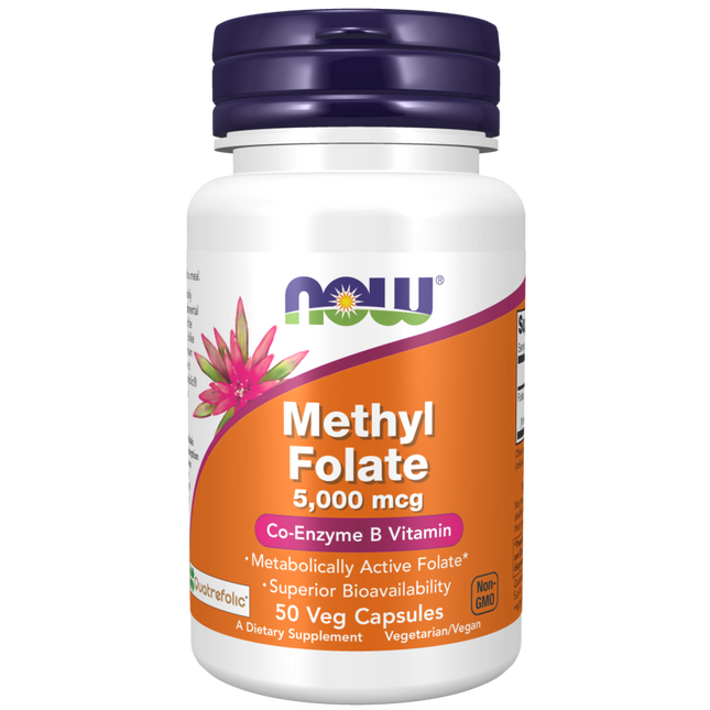 Methyl Folate 5000 mcg Veg Capsules-Vitamins-AlchePharma