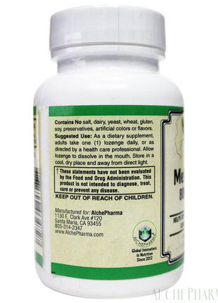 Methylfolate Lozenges 800 mcg DFE [ 5-Methyltetrahydrofolic acid, glucosamine salt [5-MTHF] patented Quatrefolic® ] 60 Loz-Vitamin-AlchePharma