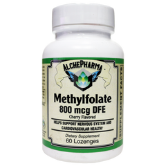Methylfolate Lozenges 800 mcg DFE 5-Methyltetrahydrofolic acid, glucosamine salt [5-MTHF] patented Quatrefolic®-Vitamin-AlchePharma