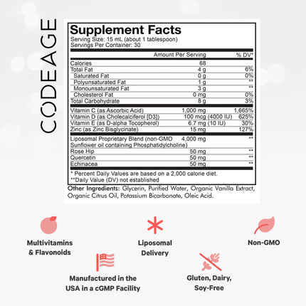 Nanofood Liposomal Wonder-C - Liquid Vitamin C-Vitamin C-AlchePharma