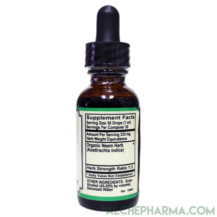 Neem Tincture ( Organic Neem Herb Concentrate, Azadirachta indica ) Professional 1:3 HSR-AlchePharma