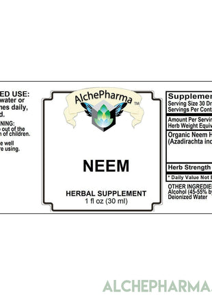 Neem Tincture ( Organic Neem Herb Concentrate, Azadirachta indica ) Professional 1:3 HSR-AlchePharma