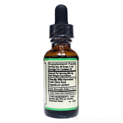 OSHA Root Tincture ( Ligusticum porteri ) HSR 1:1.5 Parve K-1604-Herbal Tincture-AlchePharma