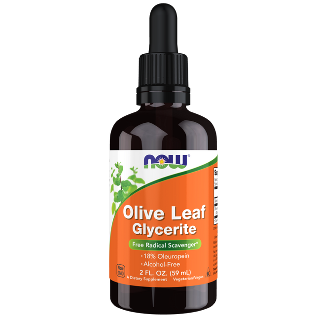 Olive Leaf Glycerite 18% Liquid-Herbs-AlchePharma