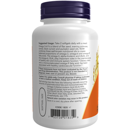 Omega 3-6-9 1000 mg Softgels-Nutritional Oils-AlchePharma