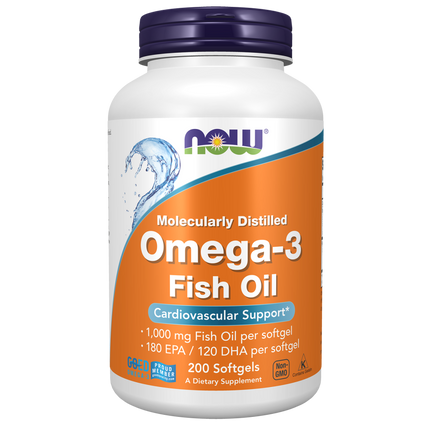 Omega-3 Fish Oil, Molecularly Distilled Softgels-Nutritional Oils-AlchePharma