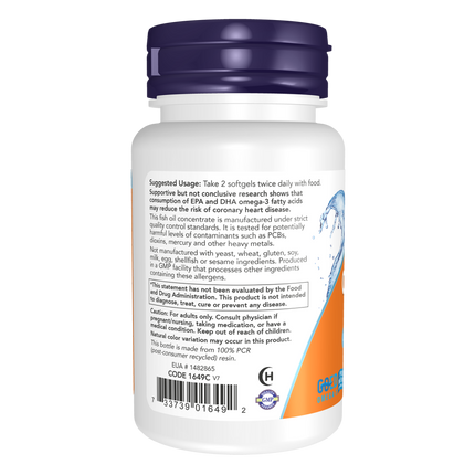 Omega-3 Fish Oil, Molecularly Distilled Softgels-Nutritional Oils-AlchePharma