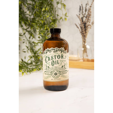 Organic Cold Pressed Castor Oil Hexane Free USA bottled: 16 oz-AlchePharma