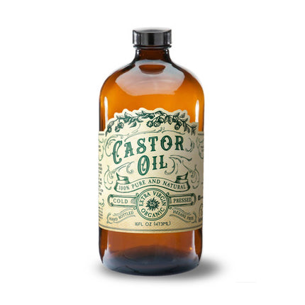 Organic Cold Pressed Castor Oil Hexane Free USA bottled: 16 oz-AlchePharma