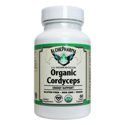 Organic Cordyceps Mycelium (Standardized 40% Polysaccharides)-Mushrooms-AlchePharma