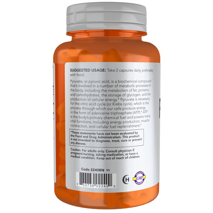 PYRUVATE 600mg 100 VCAPS-Sports Nutrition-AlchePharma