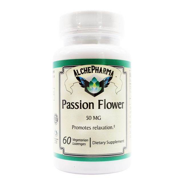 Passion Flower Lozenge 4:1 Extract - One Lozenge = 70 drop equivalent-Herb-AlchePharma