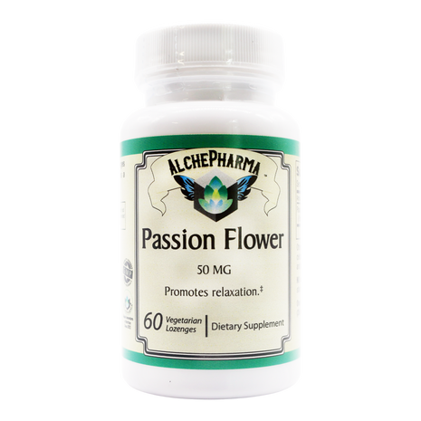 Passion Flower Lozenge 4:1 Extract - One Lozenge = 70 drop equivalent-Herb-AlchePharma